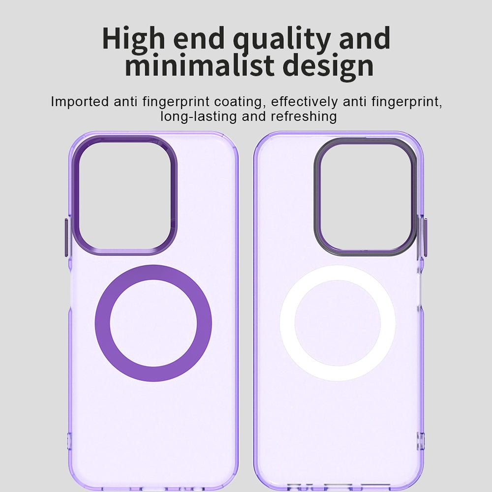Custodia MagSafe per Xiaomi Poco C85 4G / Redmi 15C 5G / 15C 4G, Techsuit, CandyCase, Viola