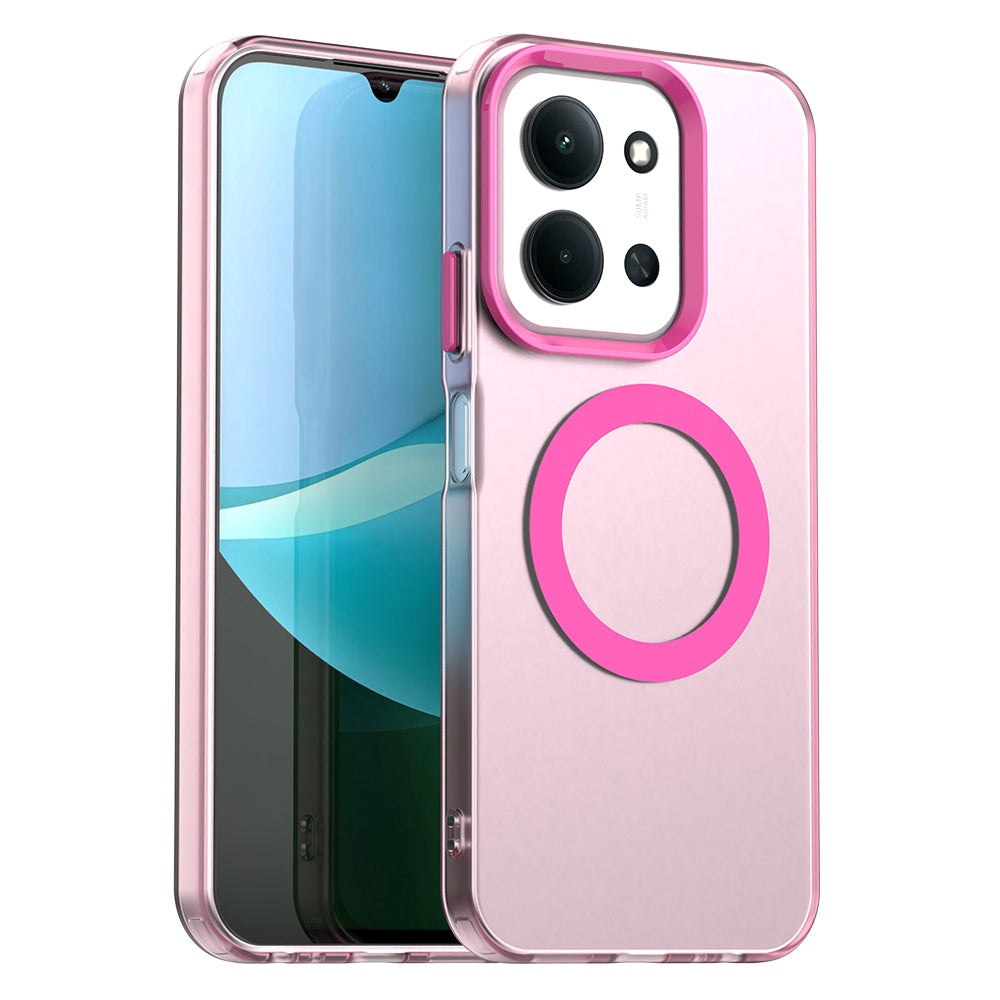 Custodia MagSafe per Xiaomi Poco C85 4G / Redmi 15C 5G / 15C 4G, Techsuit, CandyCase, Rosa