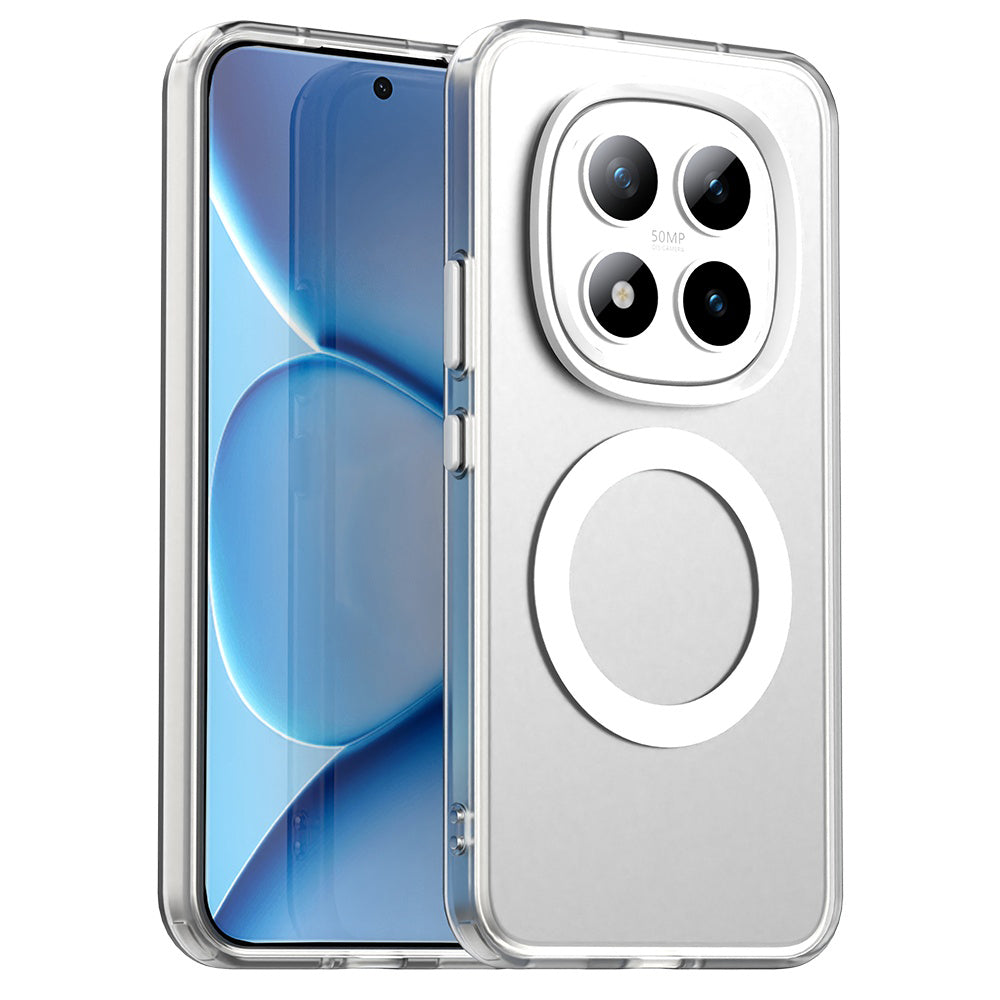 Custodia MagSafe per Xiaomi Poco M8 Pro / Redmi Note 15 Pro+ 5G, Techsuit, CandyCase, Bianca