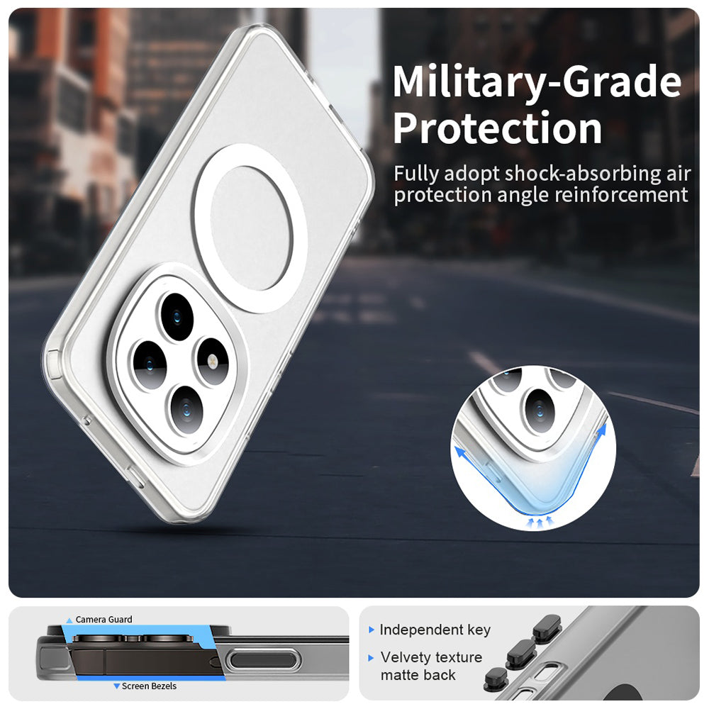 Custodia MagSafe per Xiaomi Poco M8 Pro / Redmi Note 15 Pro+ 5G, Techsuit, CandyCase, Bianca
