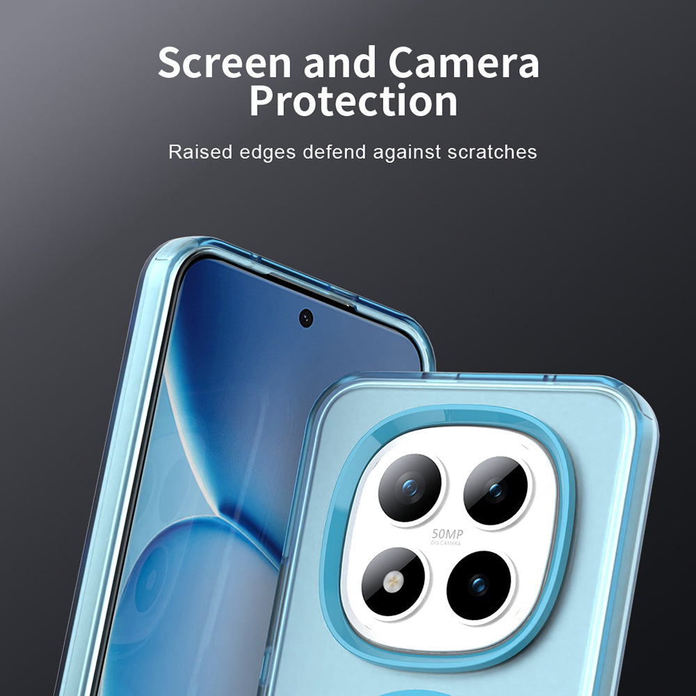 Custodia MagSafe per Xiaomi Poco M8 Pro / Redmi Note 15 Pro+ 5G, Techsuit, CandyCase, Blu