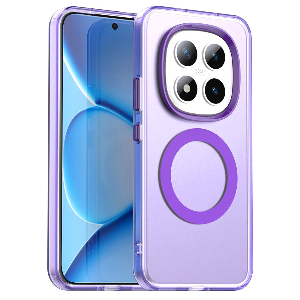 Custodia MagSafe per Xiaomi Poco M8 Pro / Redmi Note 15 Pro+ 5G, Techsuit, CandyCase, Viola