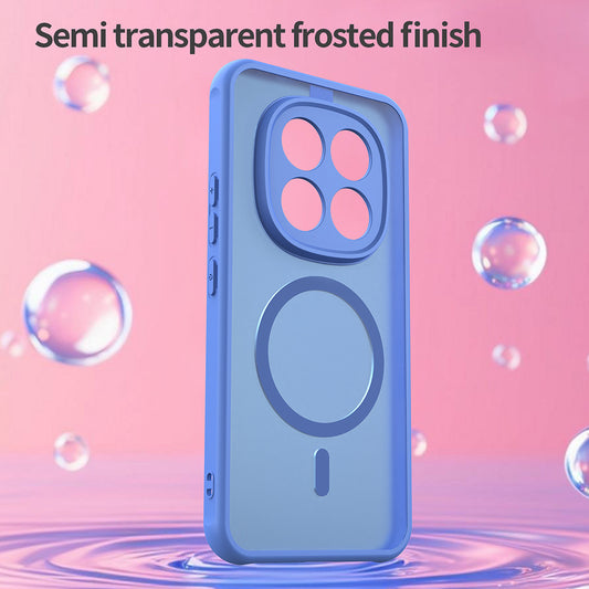 Custodia MagSafe per Xiaomi Poco M8 Pro / Redmi Note 15 Pro+ 5G, Techsuit, HaloFrost II, Blu