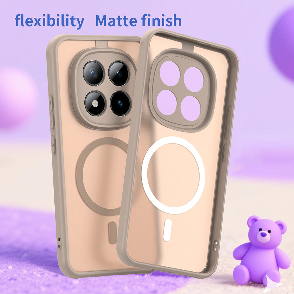 Custodia MagSafe per Xiaomi Poco M8 Pro / Redmi Note 15 Pro+ 5G, Techsuit, HaloFrost II, Dorata