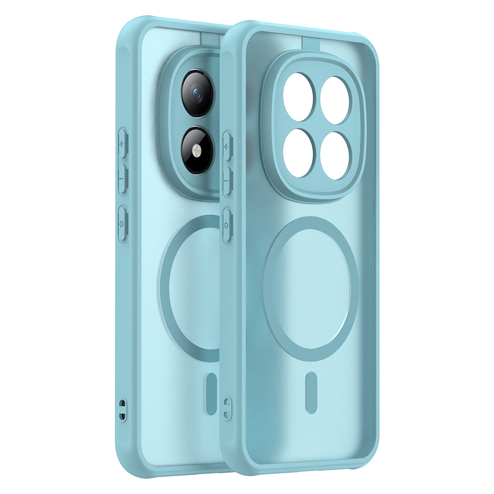 Custodia MagSafe per Xiaomi Poco M8 Pro / Redmi Note 15 Pro+ 5G, Techsuit, HaloFrost II, Verde Chiaro