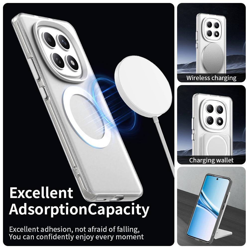 Custodia MagSafe per Xiaomi Poco M8 / Redmi Note 15 5G / Note 15 4G, Techsuit, CandyCase, Bianca