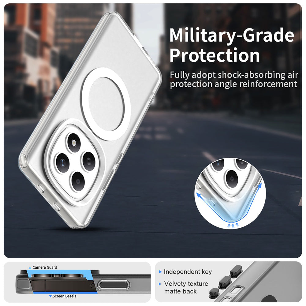 Custodia MagSafe per Xiaomi Poco M8 / Redmi Note 15 5G / Note 15 4G, Techsuit, CandyCase, Bianca