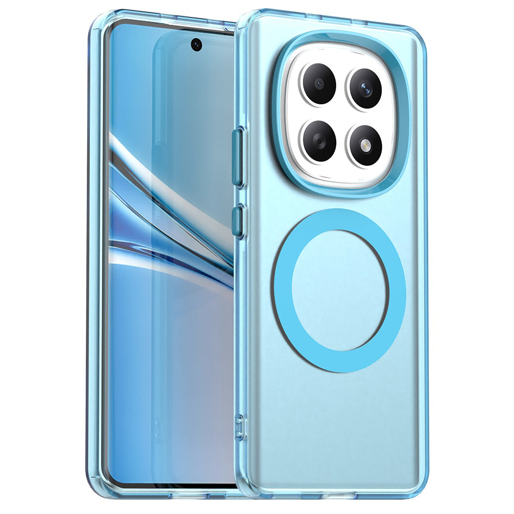 Custodia MagSafe per Xiaomi Poco M8 / Redmi Note 15 5G / Note 15 4G, Techsuit, CandyCase, Blu