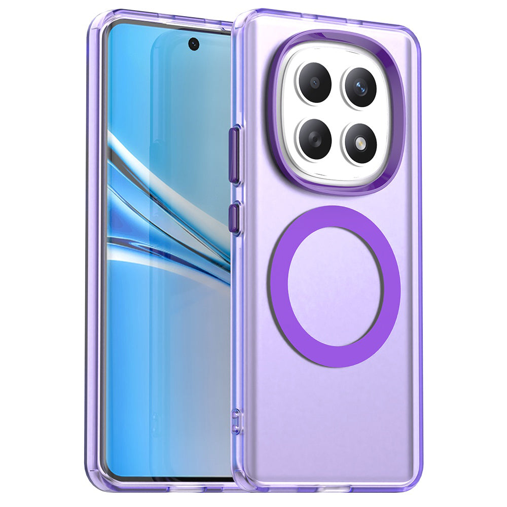 Custodia MagSafe per Xiaomi Poco M8 / Redmi Note 15 5G / Note 15 4G, Techsuit, CandyCase, Viola