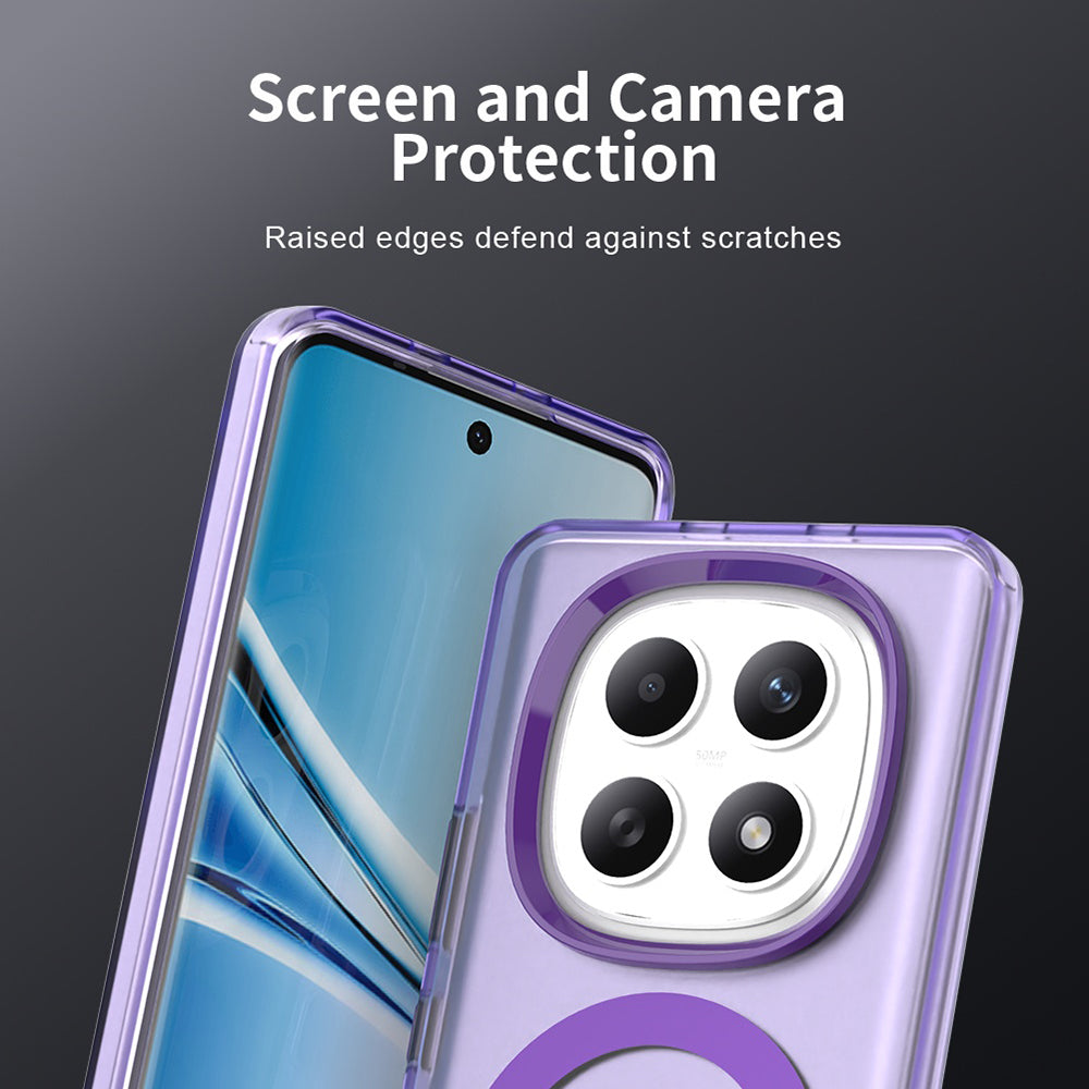 Custodia MagSafe per Xiaomi Poco M8 / Redmi Note 15 5G / Note 15 4G, Techsuit, CandyCase, Viola