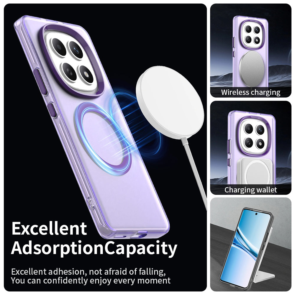 Custodia MagSafe per Xiaomi Poco M8 / Redmi Note 15 5G / Note 15 4G, Techsuit, CandyCase, Viola