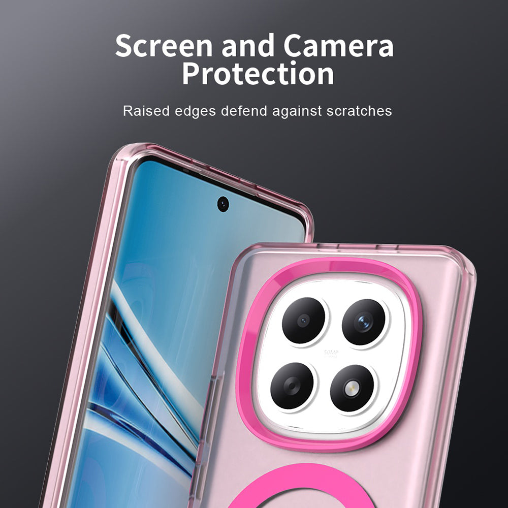 Custodia MagSafe per Xiaomi Poco M8 / Redmi Note 15 5G / Note 15 4G, Techsuit, CandyCase, Rosa