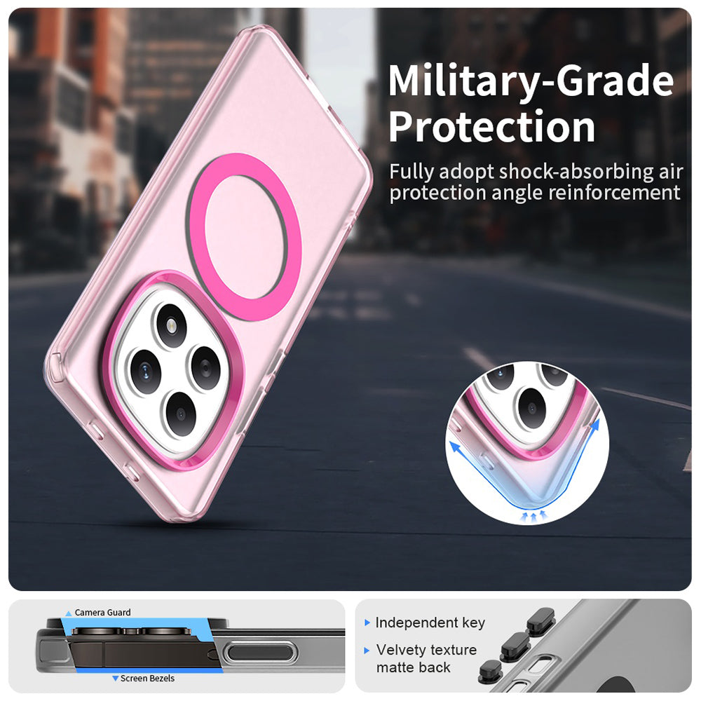 Custodia MagSafe per Xiaomi Poco M8 / Redmi Note 15 5G / Note 15 4G, Techsuit, CandyCase, Rosa