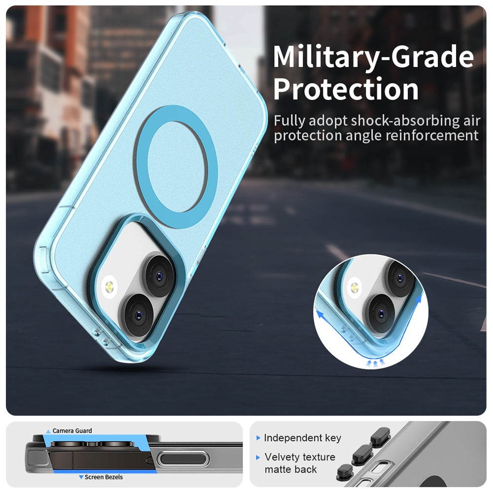 Custodia MagSafe per Xiaomi Poco X8 Pro, Techsuit, CandyCase, Blu