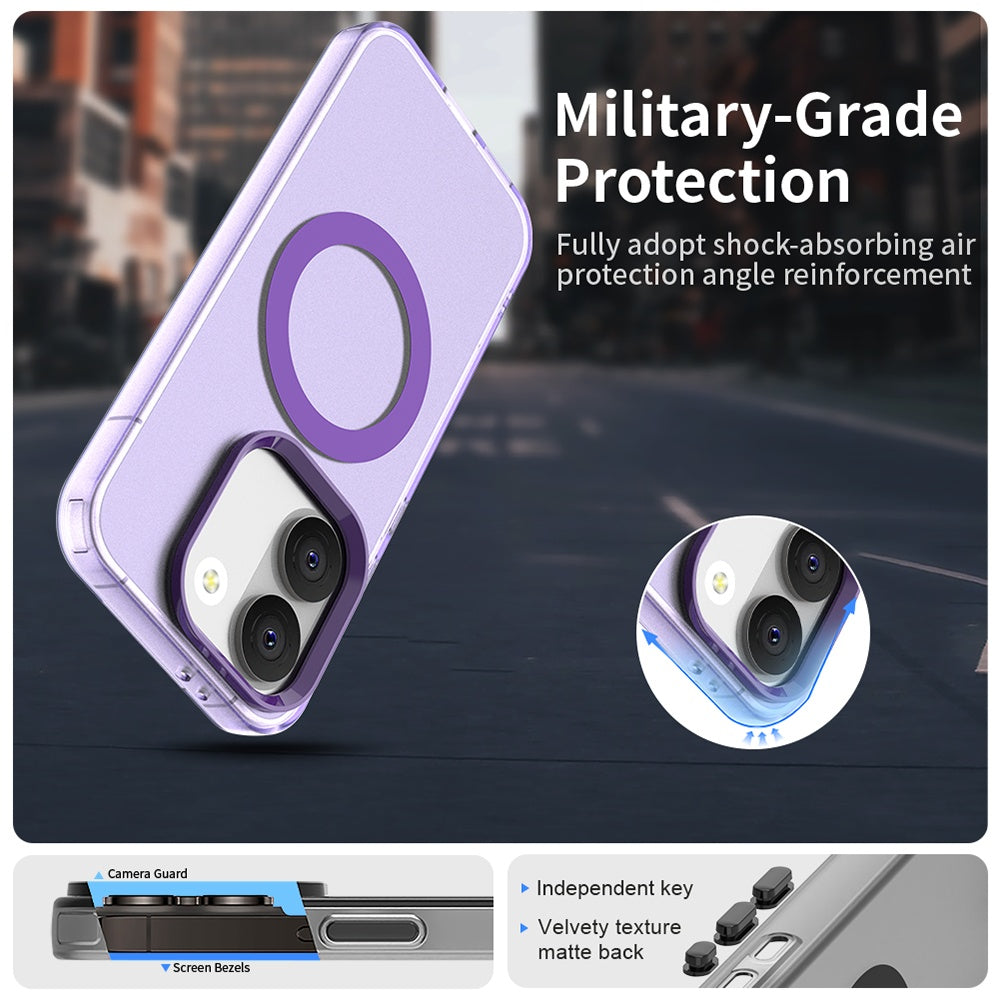 Custodia MagSafe per Xiaomi Poco X8 Pro, Techsuit, CandyCase, Viola
