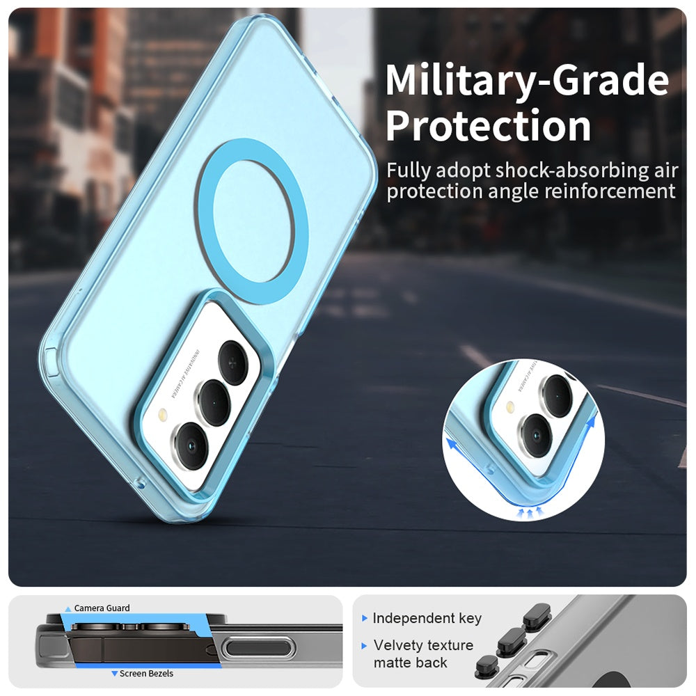 Custodia MagSafe per Xiaomi Redmi 15 5G / 15 4G, Techsuit, CandyCase, Blu