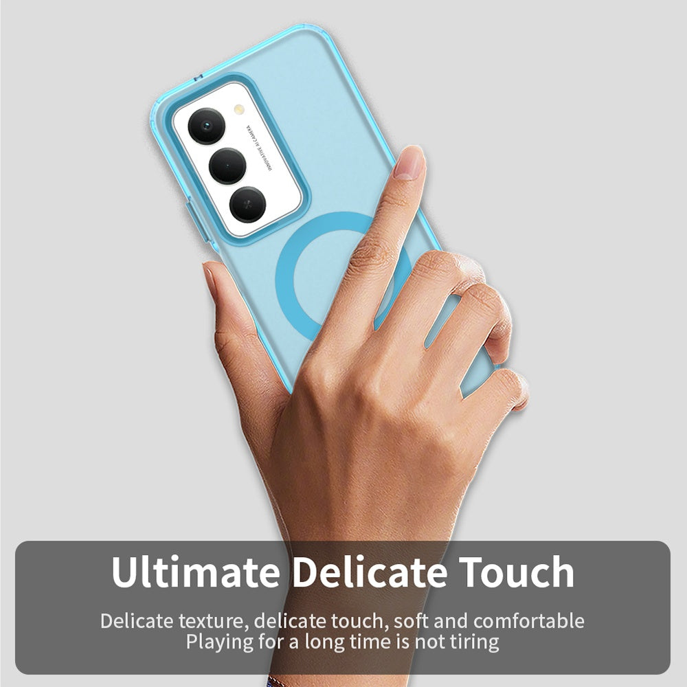 Custodia MagSafe per Xiaomi Redmi 15 5G / 15 4G, Techsuit, CandyCase, Blu