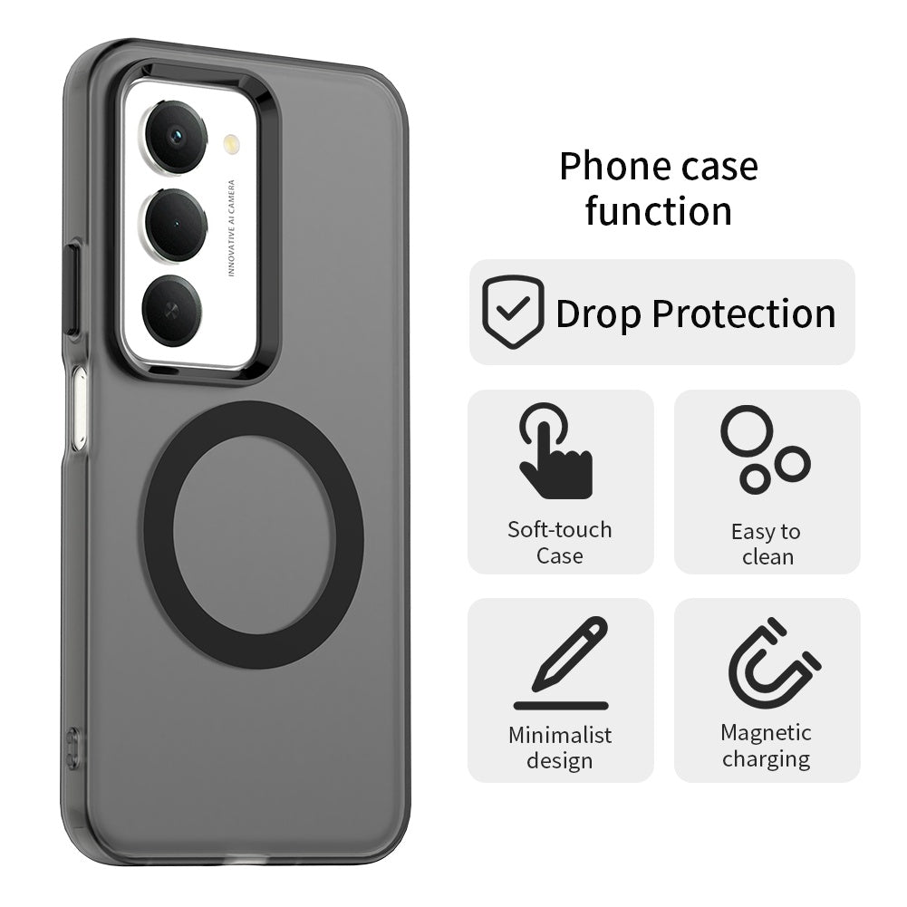 Custodia MagSafe per Xiaomi Redmi 15 5G / 15 4G, Techsuit, CandyCase, Nera