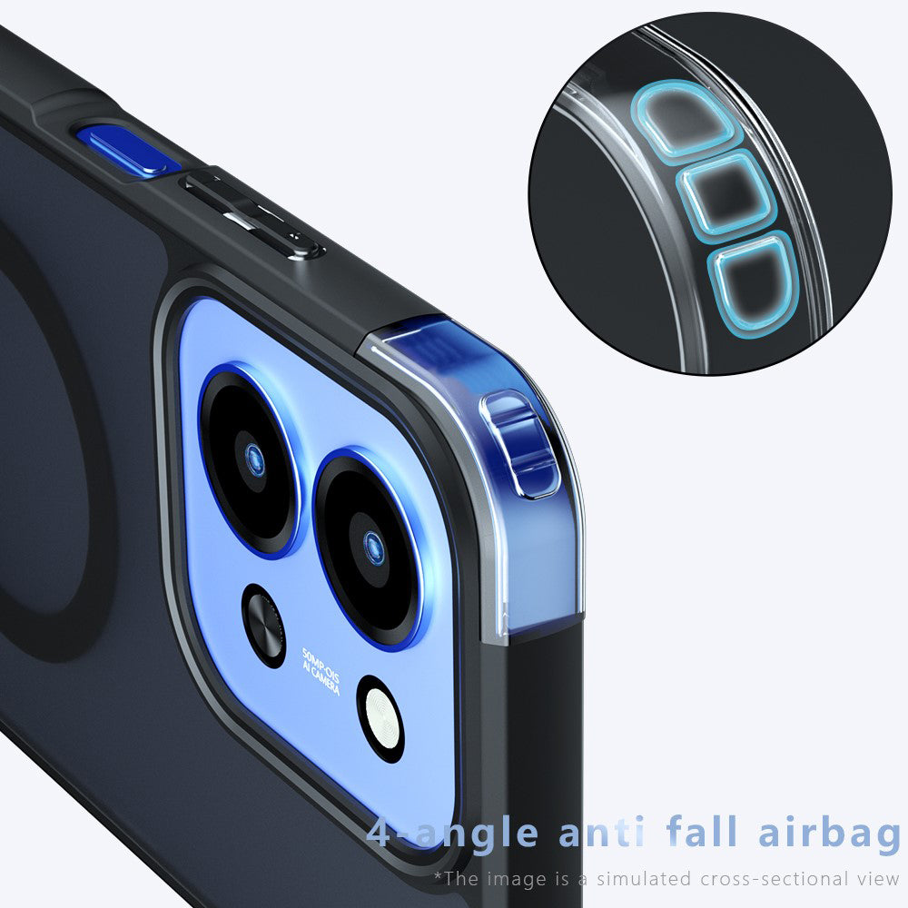 MagSafe Case for Xiaomi Redmi 15C 5G / 15C 4G, Techsuit, PureFrost, Satin Black