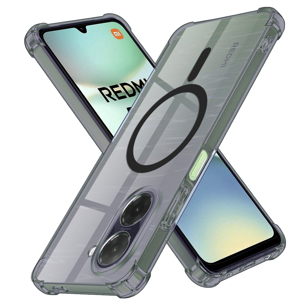 Custodia MagSafe per Xiaomi Redmi A5 4G (Standard), Techsuit, Shockproof Clear, Fumè