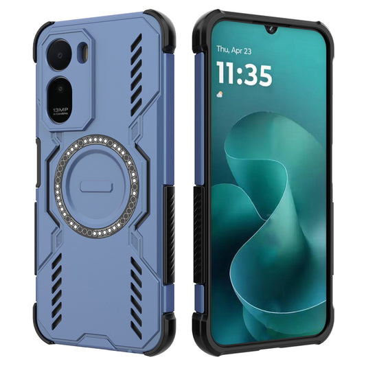 Custodia MagSafe per Xiaomi Redmi A7 Pro 4G, Techsuit, ArmorMag, Blu