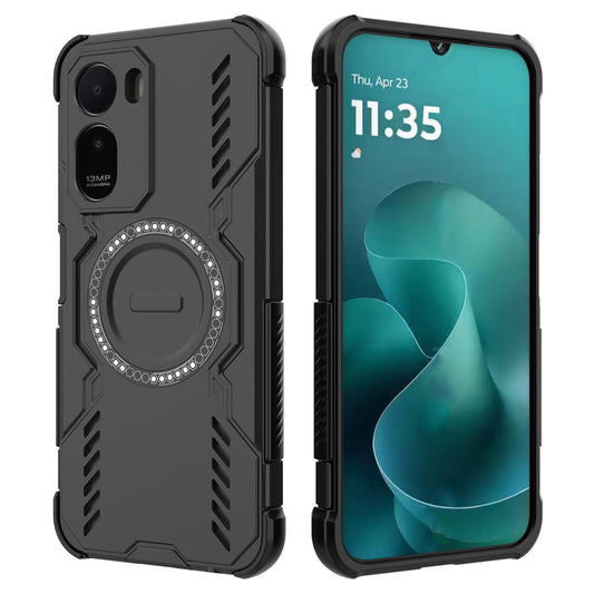 Custodia MagSafe per Xiaomi Redmi A7 Pro 4G, Techsuit, ArmorMag, Nera