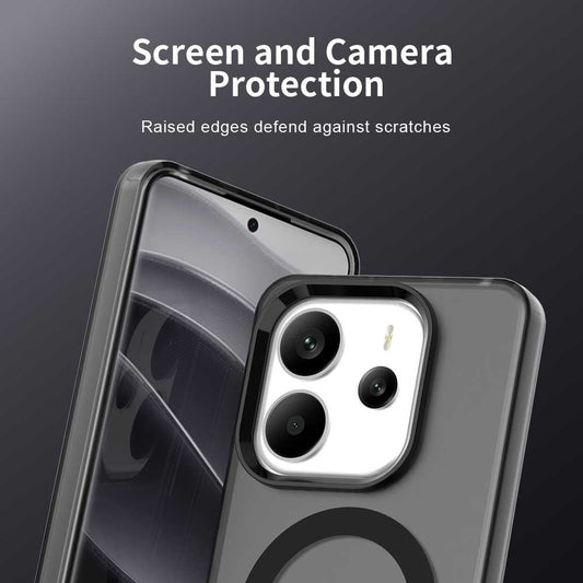 Custodia MagSafe per Xiaomi Redmi Note 14 5G, Techsuit, CandyCase, Nera