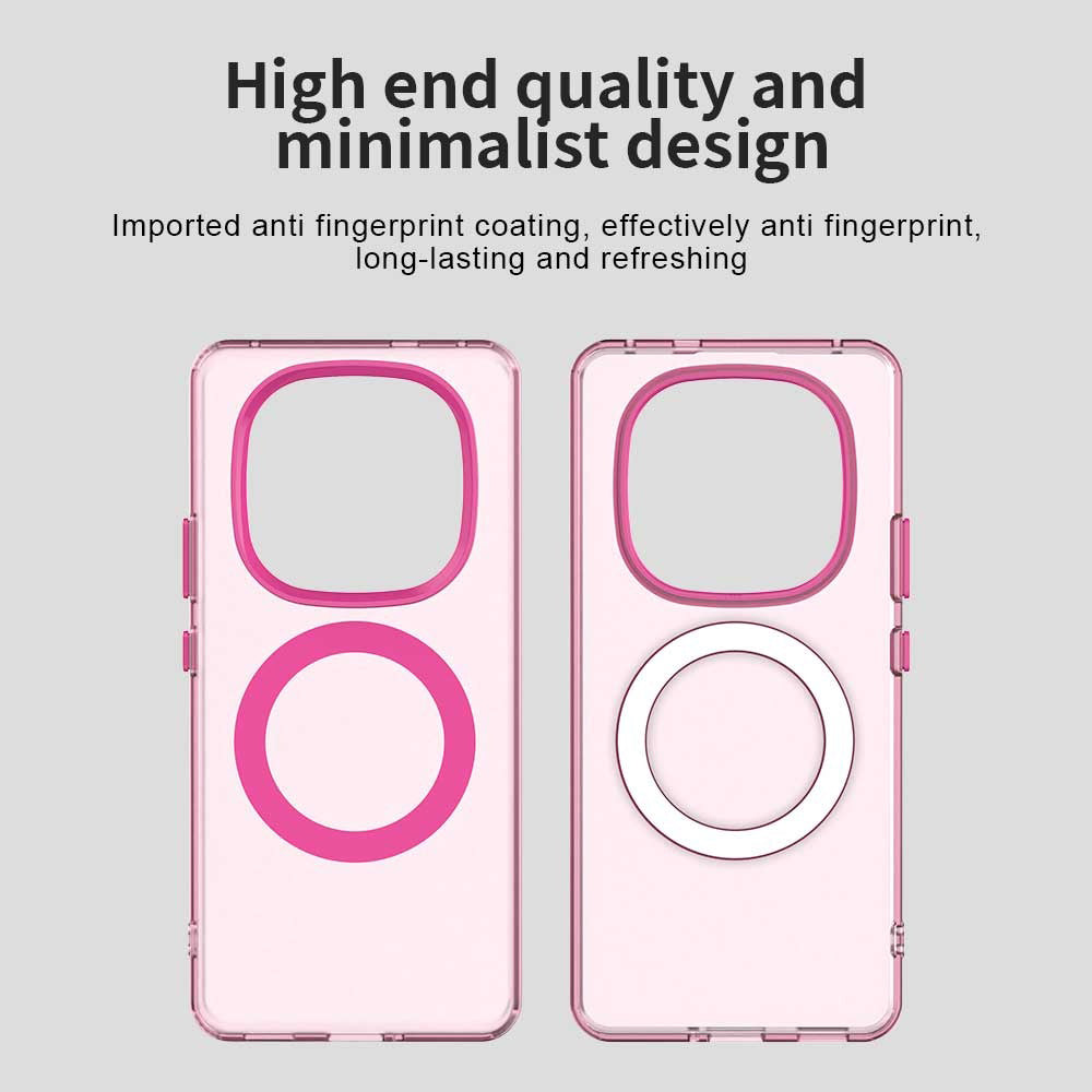 Custodia MagSafe per Xiaomi Redmi Note 14 Pro+ 5G, Techsuit, CandyCase, Rosa