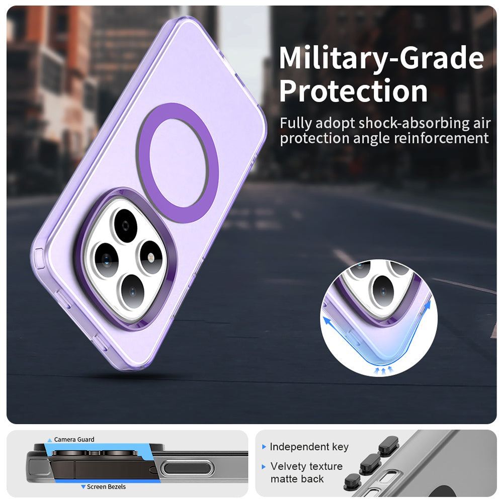 Custodia MagSafe per Xiaomi Redmi Note 15 Pro 5G, Techsuit, CandyCase, Viola