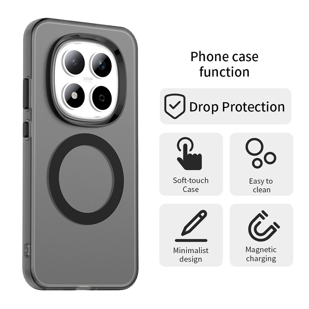 Custodia MagSafe per Xiaomi Redmi Note 15 Pro 5G, Techsuit, CandyCase, Nera