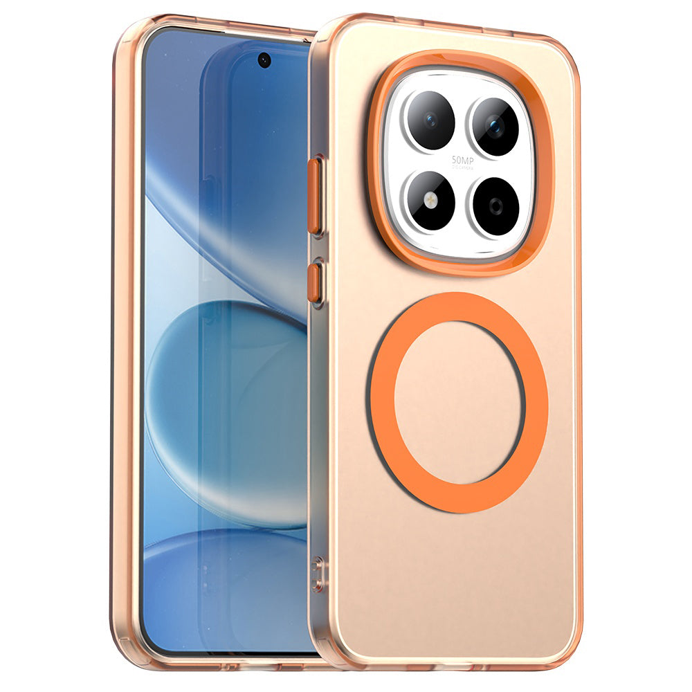 Custodia MagSafe per Xiaomi Redmi Note 15 Pro 5G, Techsuit, CandyCase, Arancione