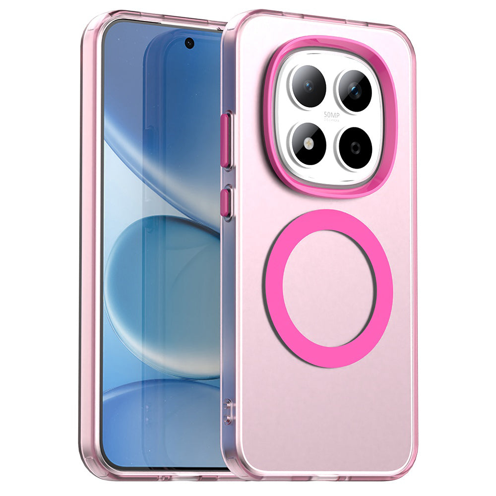 Custodia MagSafe per Xiaomi Redmi Note 15 Pro 5G, Techsuit, CandyCase, Rosa
