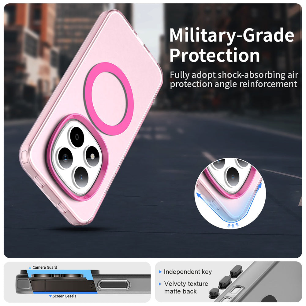 Custodia MagSafe per Xiaomi Redmi Note 15 Pro 5G, Techsuit, CandyCase, Rosa
