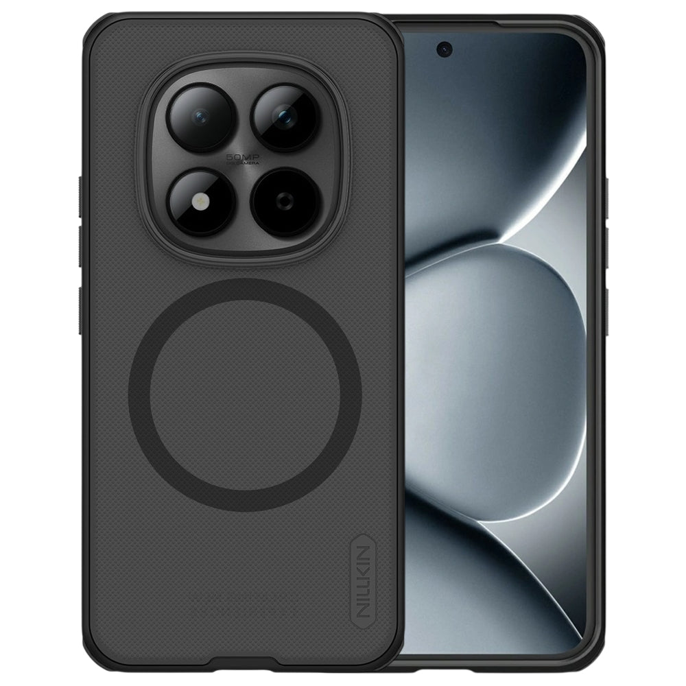 Custodia MagSafe per Xiaomi Redmi Note 15 Pro+ 5G, Nillkin, Super Shield Pro, Nera Trasparente Satinata
