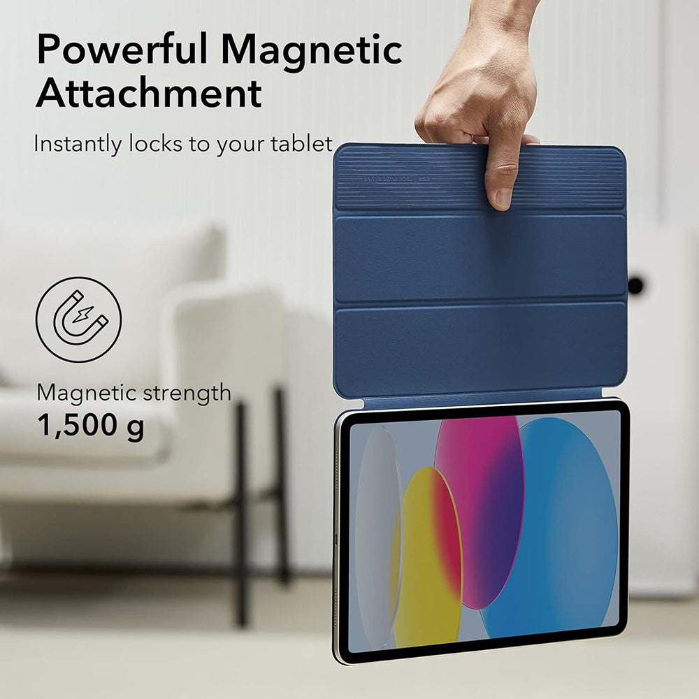 Custodia per Apple iPad (2025) / (2022), ESR, Rebound, Blu navy