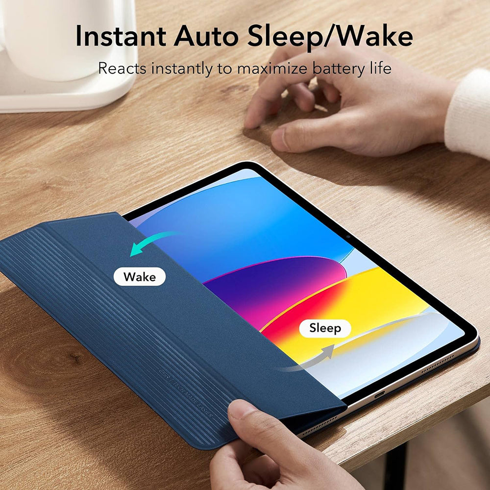 Custodia per Apple iPad (2025) / (2022), ESR, Rebound, Blu navy