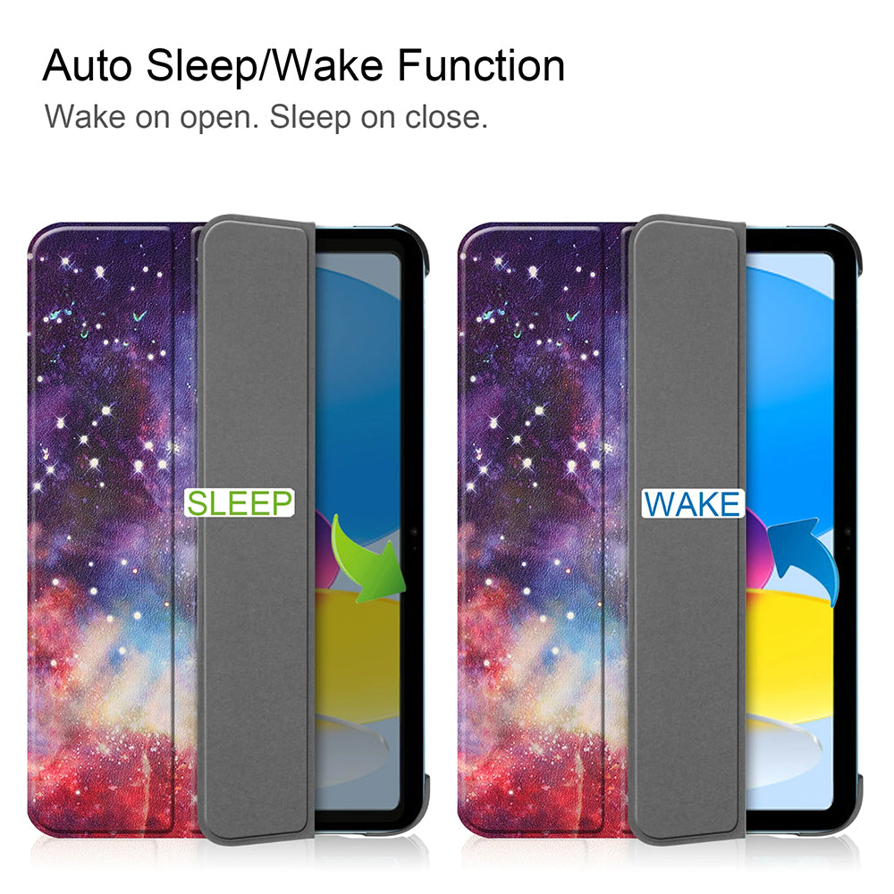 Custodia per Apple iPad (2025) / (2022), Techsuit, FoldPro Galaxy, Multicolore