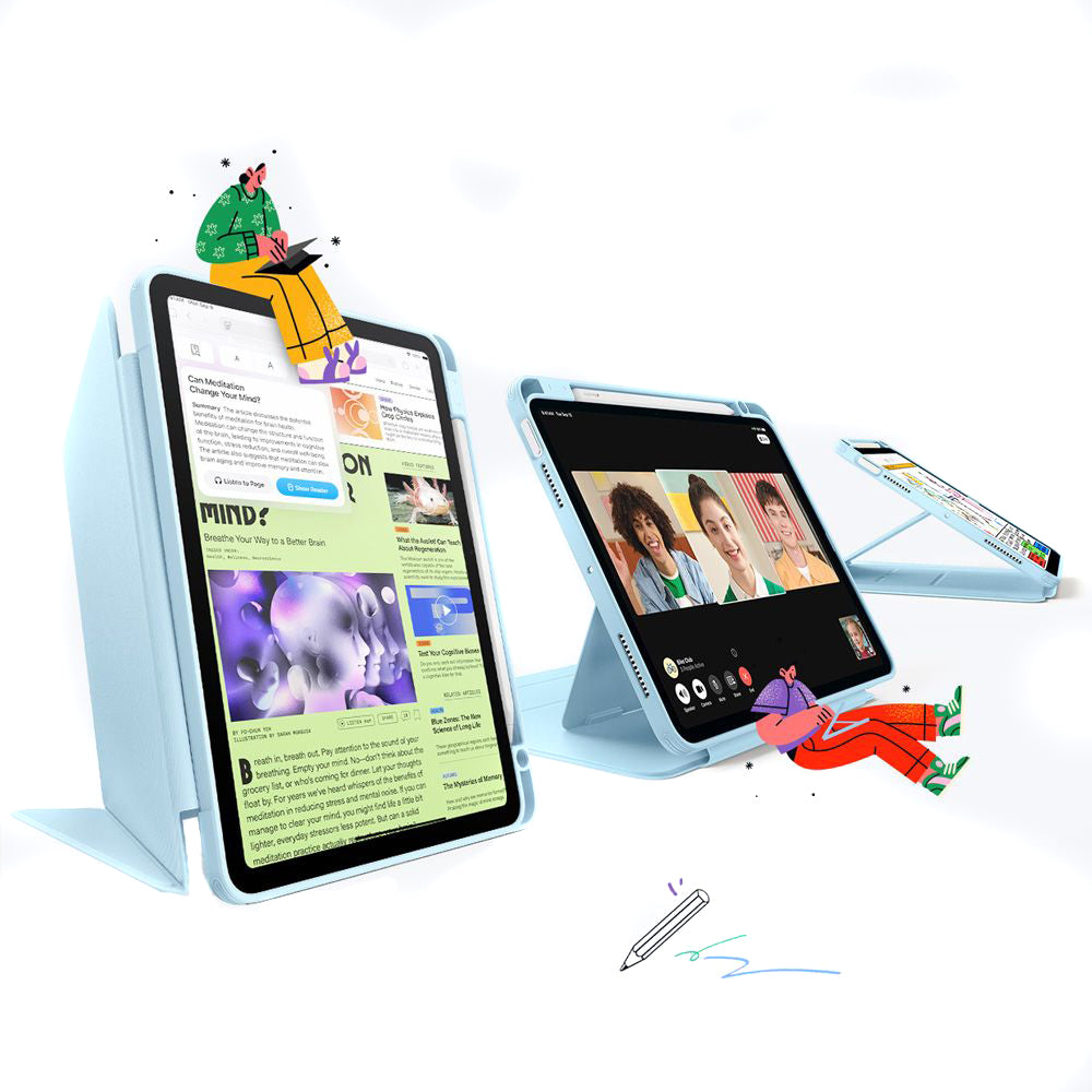 Custodia per Apple iPad Air 13 (2026) / Air 13 (2025) / Air 13 (2024), ESR, Flip Hybrid, Blu
