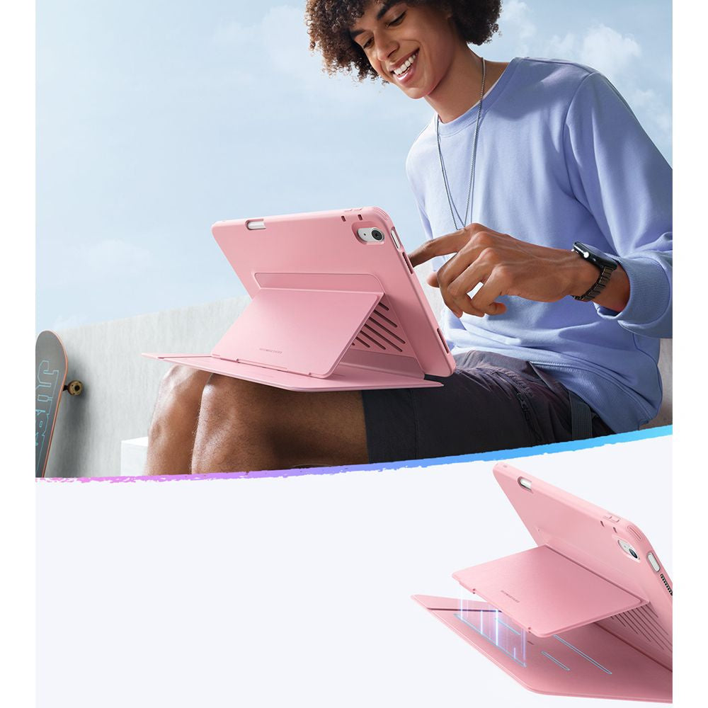 Custodia per Apple iPad (2025) / (2022), ESR, Flip Hybrid, Rosa
