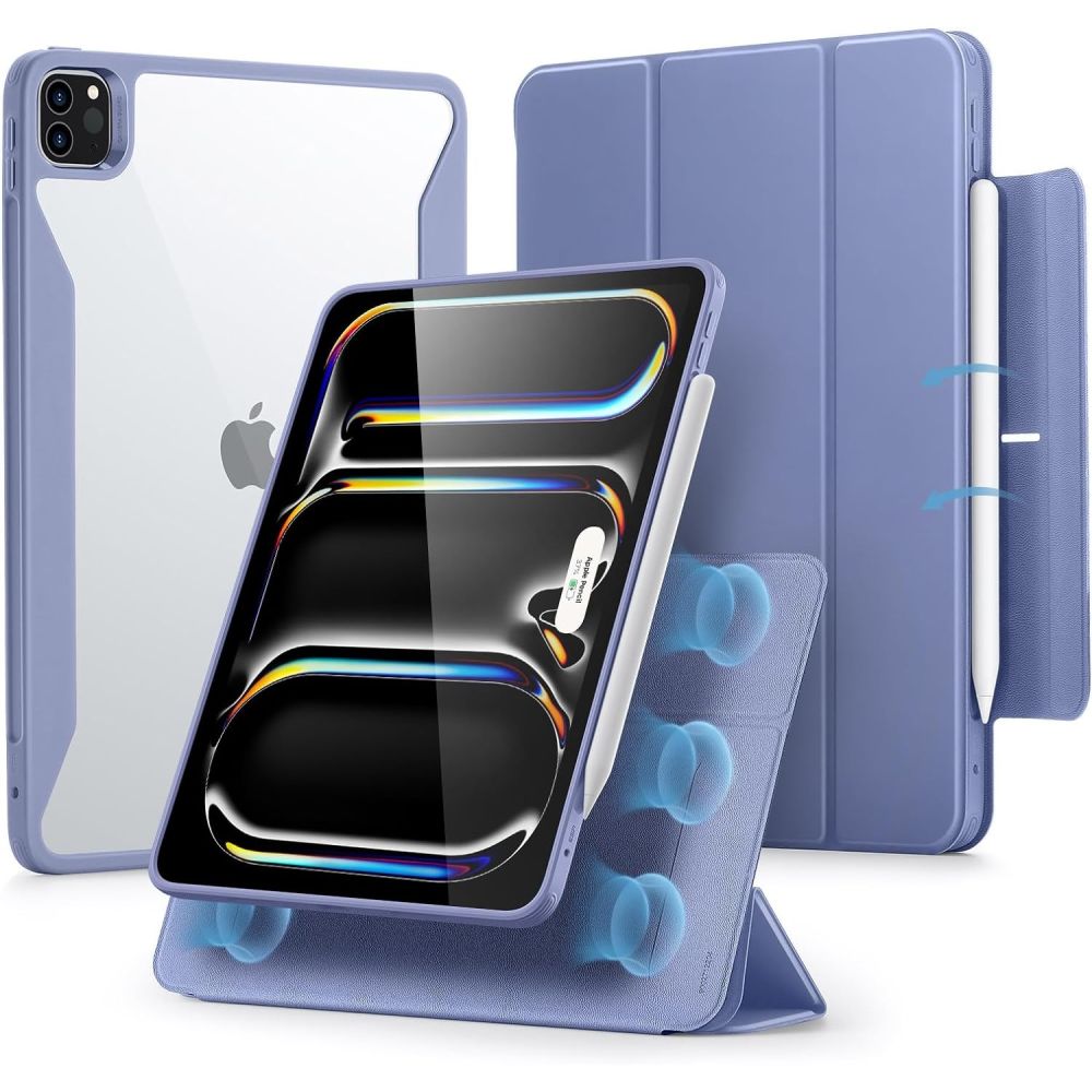 Custodia per Apple iPad Pro 13 (2024), ESR, Rebound Hybrid, Viola