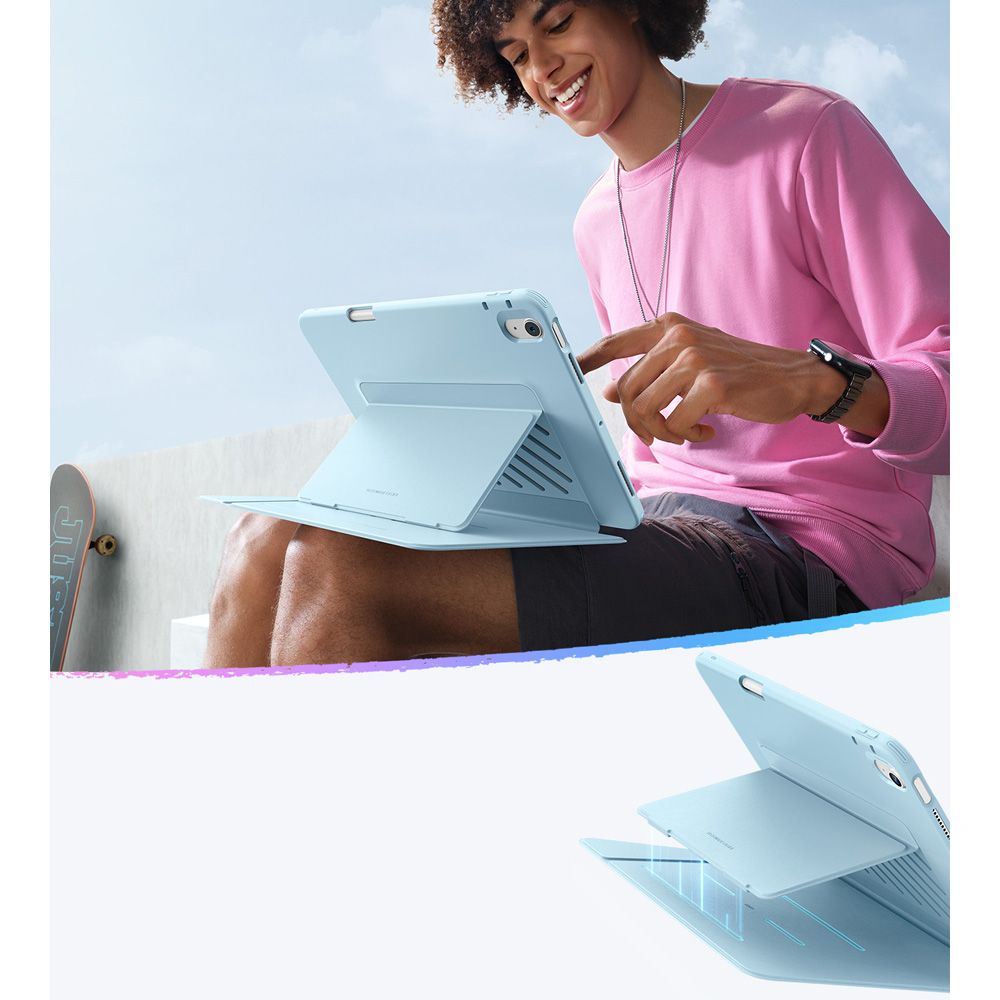 Custodia per Apple iPad Air 13 (2026) / Air 13 (2025) / Air 13 (2024), ESR, Flip Hybrid, Blu