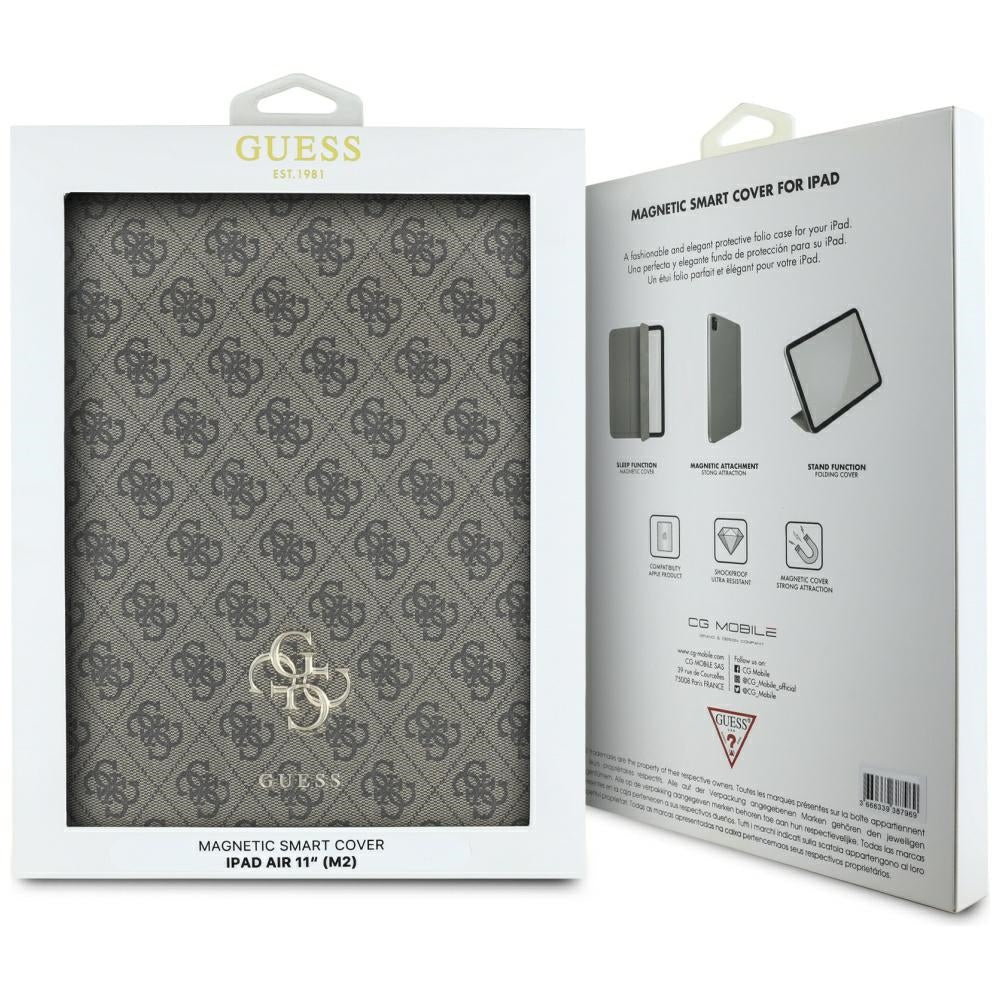 Custodia per Apple iPad Air 11 (2026) / iPad Air 11 (2025) / Air 11 (2024), Guess, 4G Big Logo, Marrone