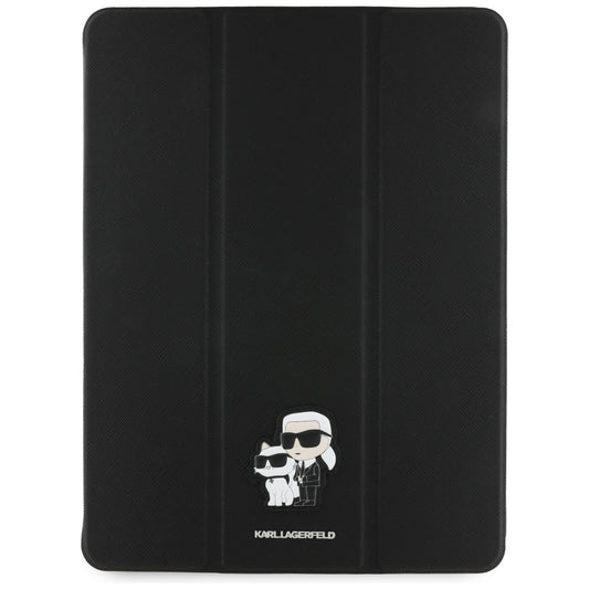 Custodia per Apple iPad Air 13 (2025) / Air 13 (2024), Karl Lagerfeld, Saffiano Karl & Choupette, Nera