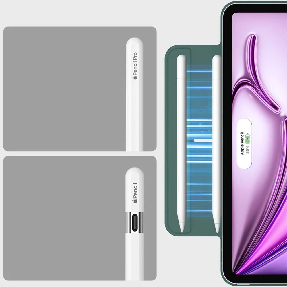 Case for Apple iPad Air 13 (2025) / Air 13 (2024) / Pro 12.9 (2022) / Pro 12.9 (2021) / Pro 12.9 (2020), ESR, Rebound, Satin Green