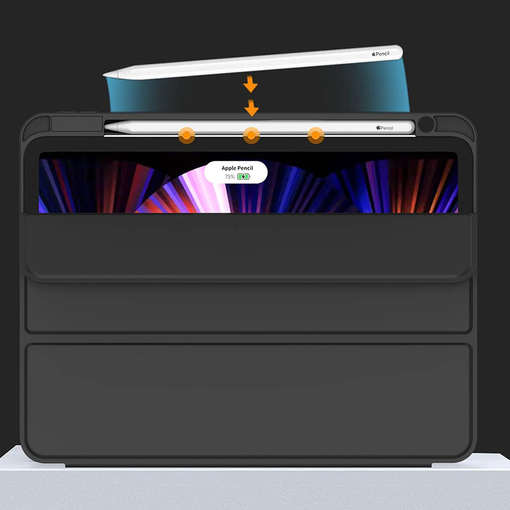 Custodia per Apple iPad Pro 11 (2022) / Pro 11 (2021) / Pro 11 (2020) / Pro 11 (2018), Techsuit, Flex Trifold, Blu