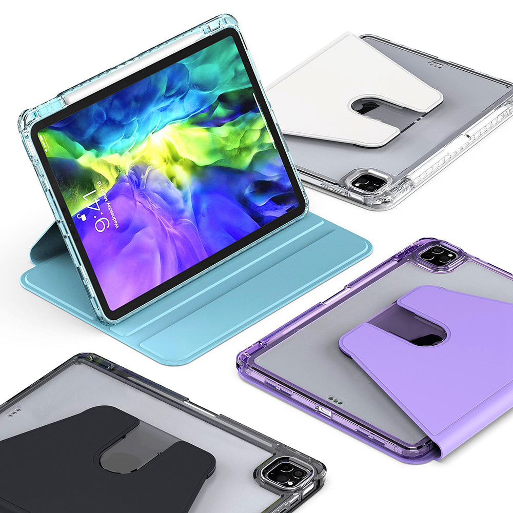 Custodia per Apple iPad Pro 11 (2024), Techsuit, Crystal Vision, Viola
