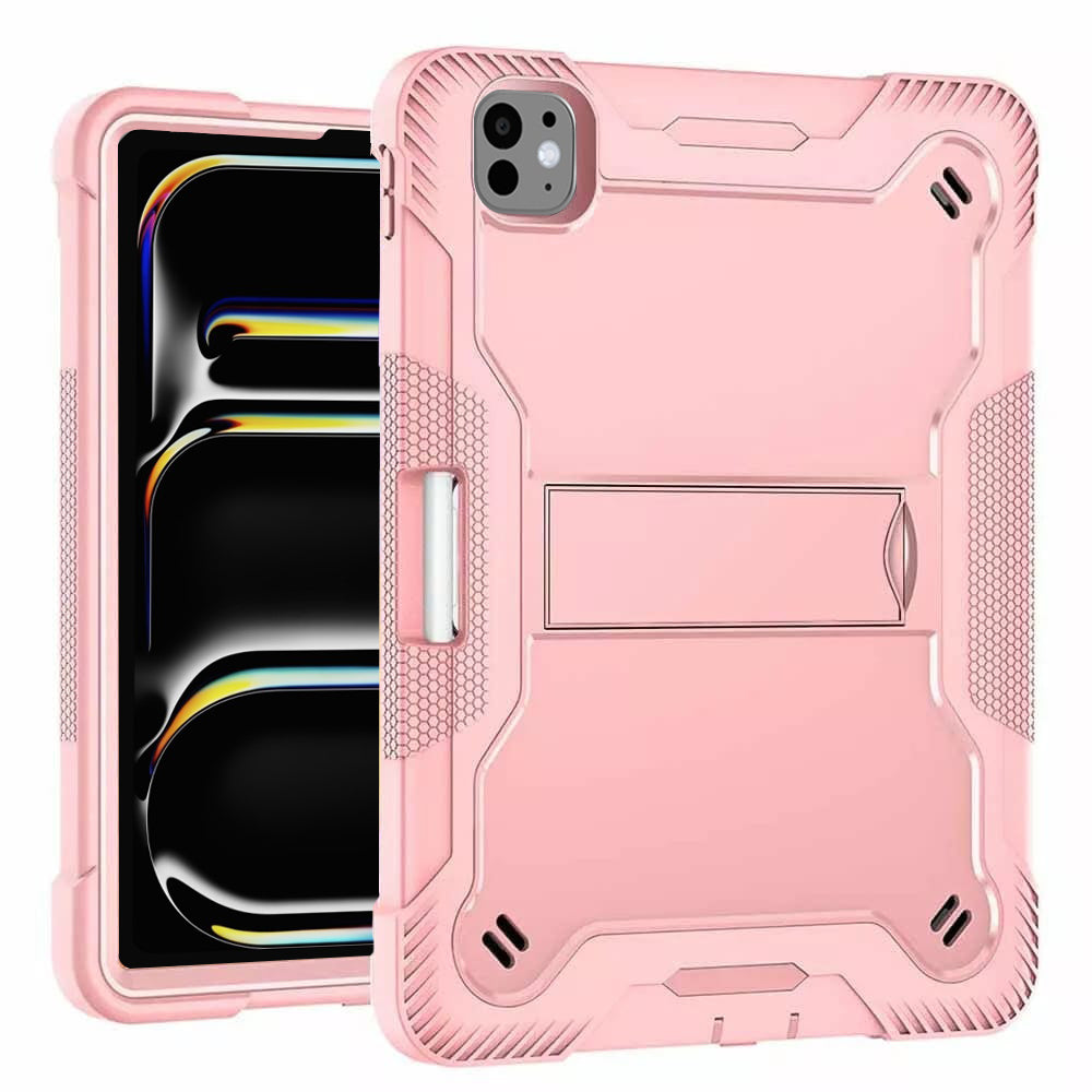 Custodia per Apple iPad Pro 11 (2024), Techsuit, Rugged TabShell, Rosa
