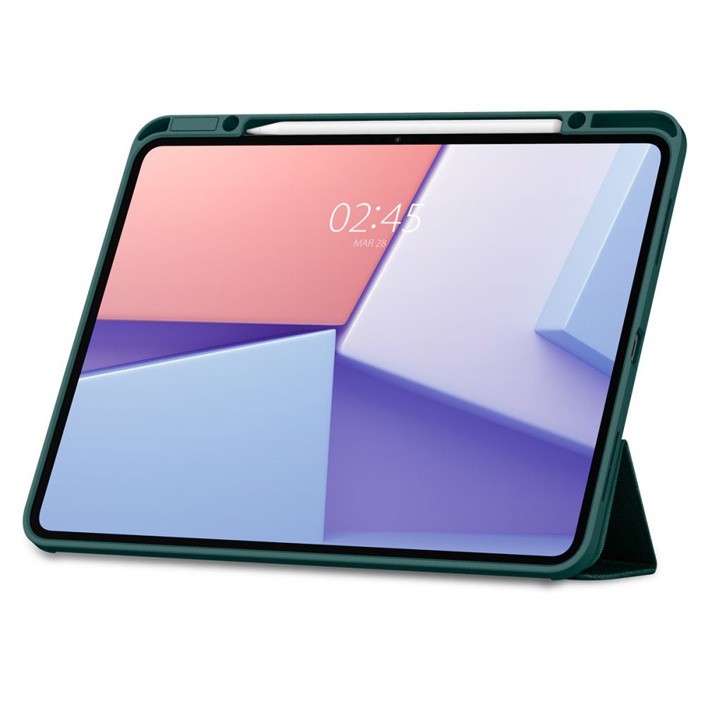 Custodia per Apple iPad Pro 13 (2024), Spigen, Urban Fit, Verde ACS07763