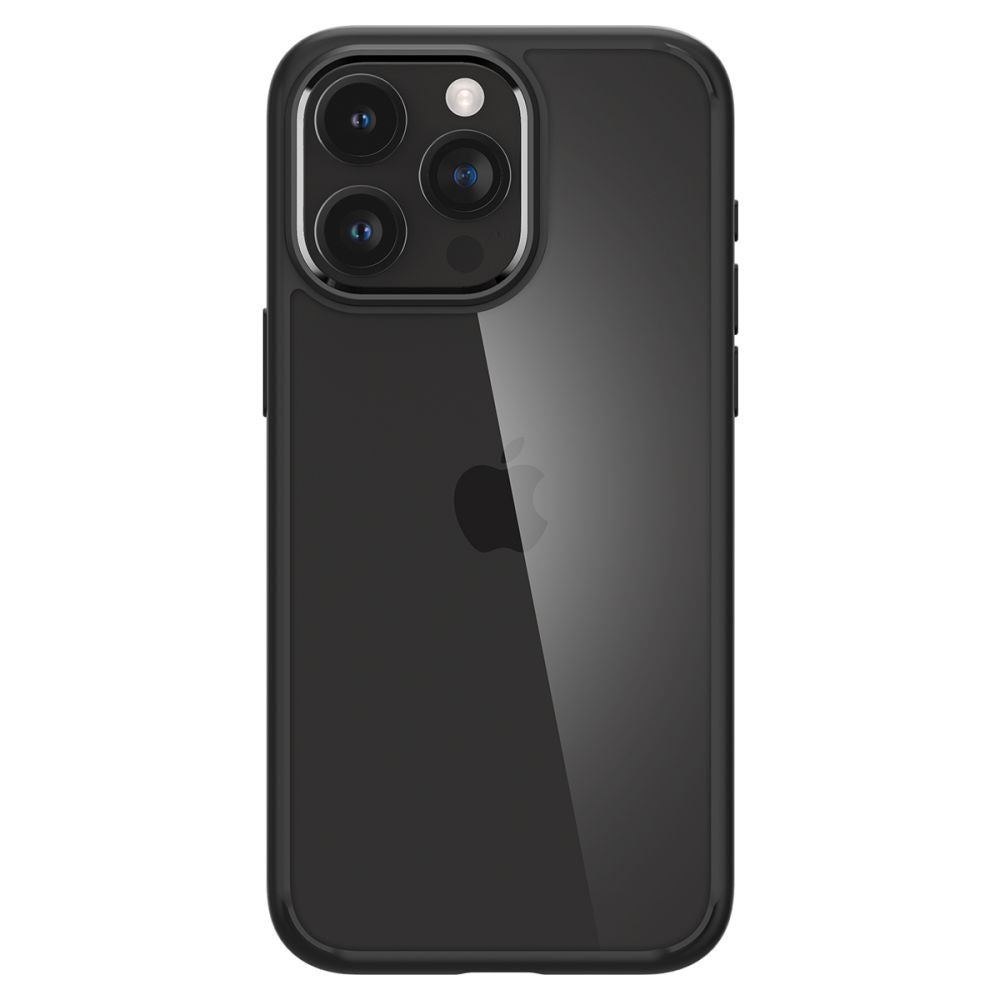 Custodia per Apple iPhone 15 Pro, Spigen, Ultra Hybrid, Nero Opaco ACS06713