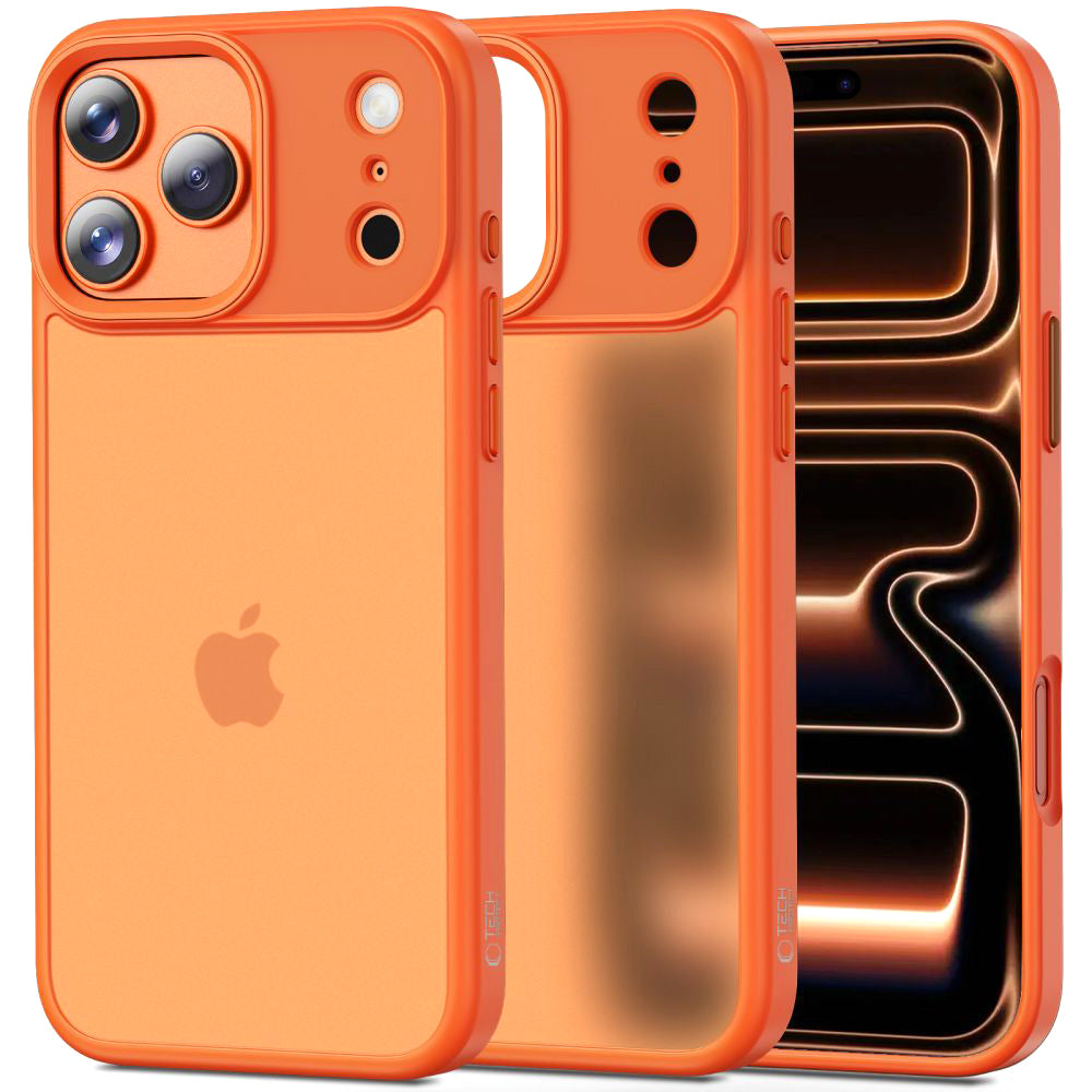 Custodia per Apple iPhone 17 Pro Max, Tech-Protect, Magmat, Arancione Opaco